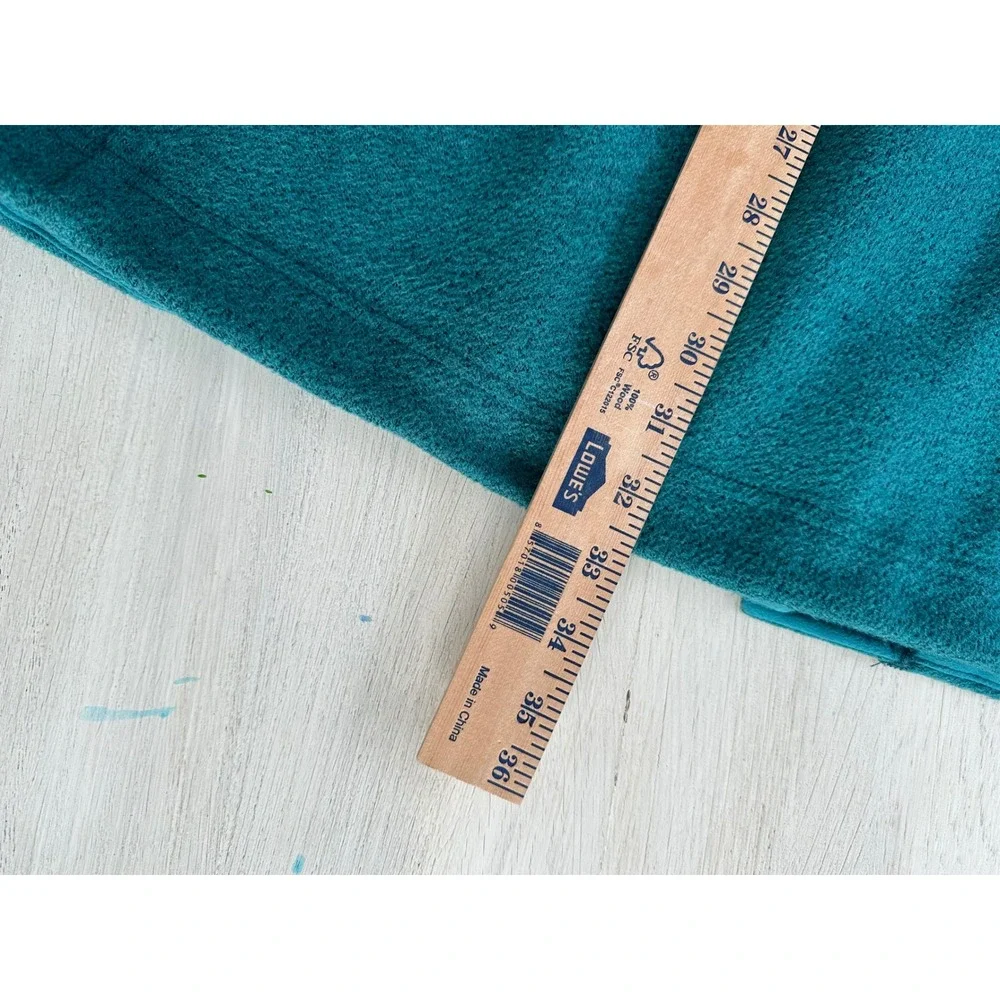 KUHL Teal Alpaca Fleece‎ Button Front Collared Jacket Women's Long Small